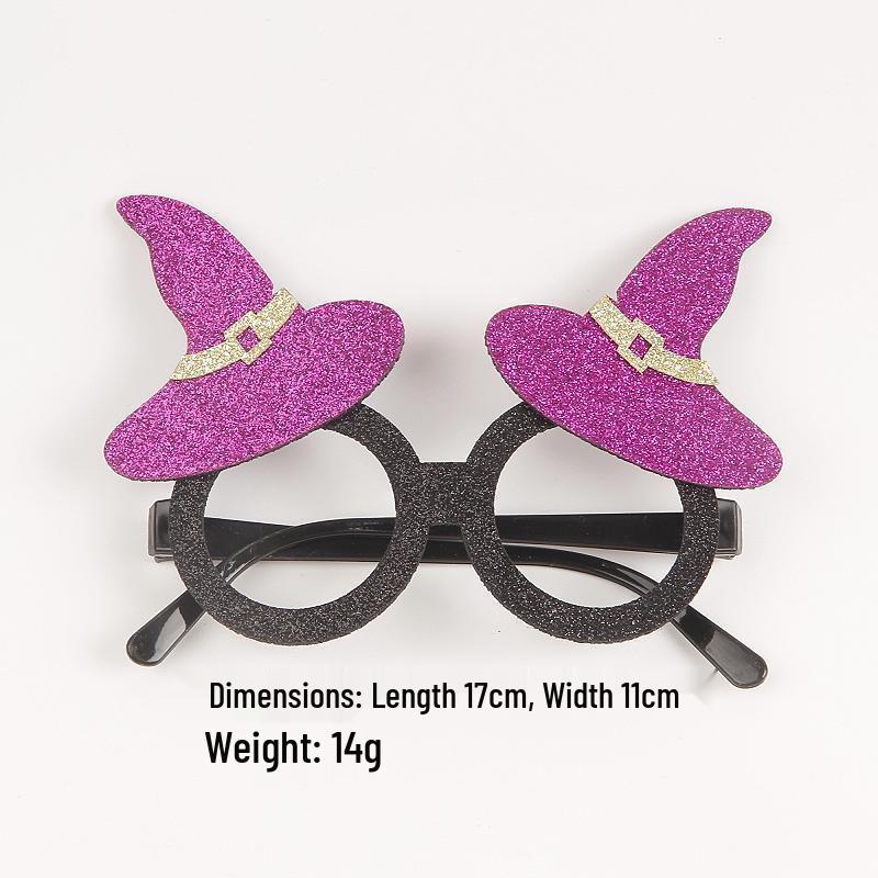 2025 Halloween Glasses Frames for Kids: Ghost Festival Party Prank Decorations & Photo Props