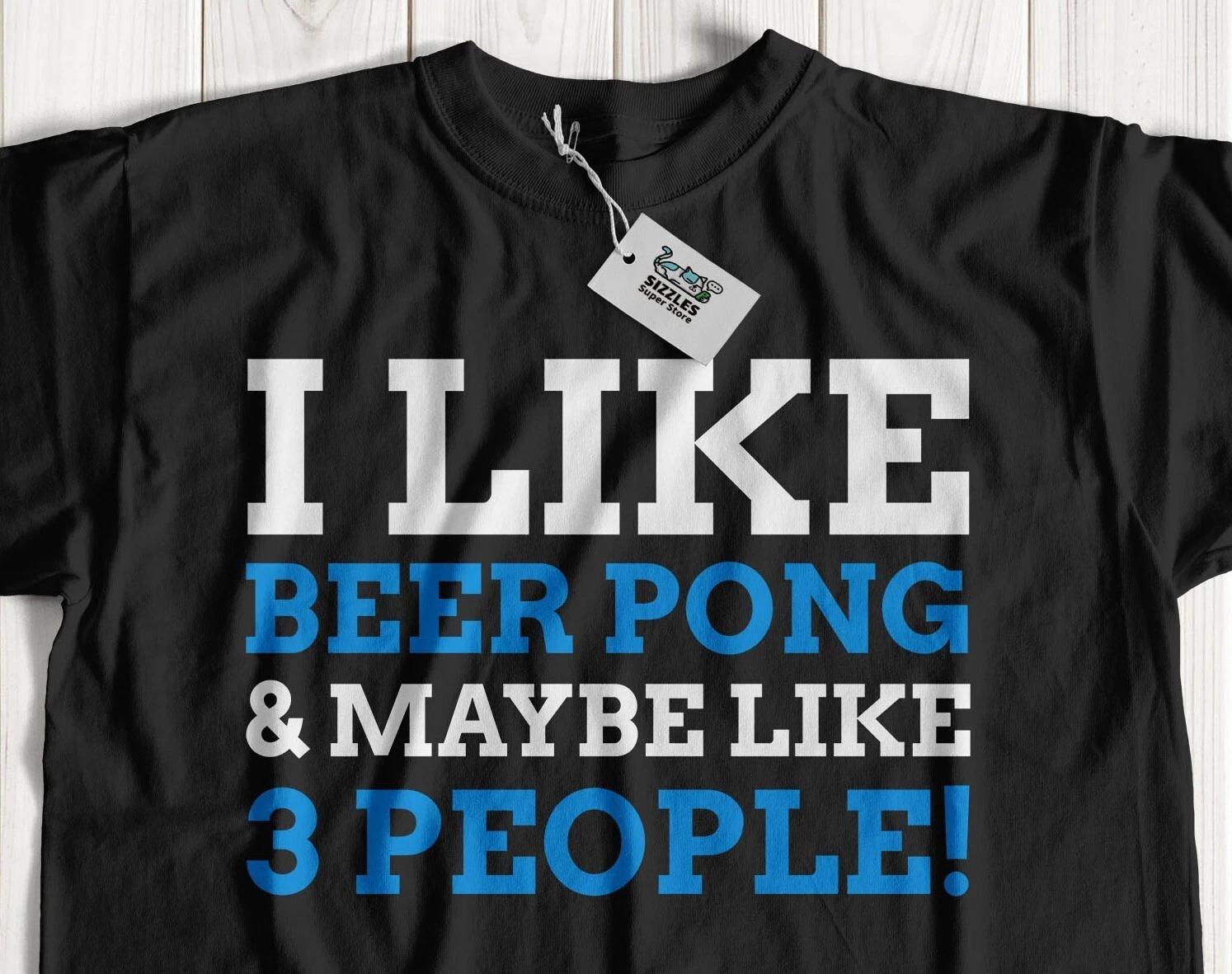 

Unisex Beer Pong T-Shirt University Drinking Game Gifts & Drinker Tee M