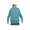 Nike Solid Color Logo Round Neck Long Sleeve Casual Sweatshirt Women Sweatshirt Blue DQ5734-440