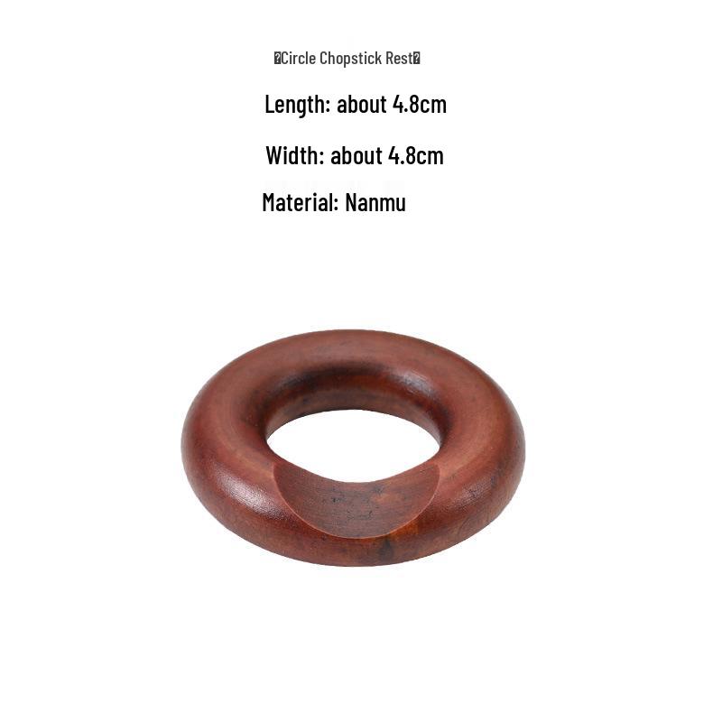 Japanese Style Rosewood Chopstick Rest - Dual-Use for Home & Hotel.