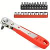 1pc ,Positive and Reverse Rotation 36-tooth Ratchet Screwdriver, Right Angle One-Word Slot Cross and Hexagonal Plum Blossom Screwdriver Set