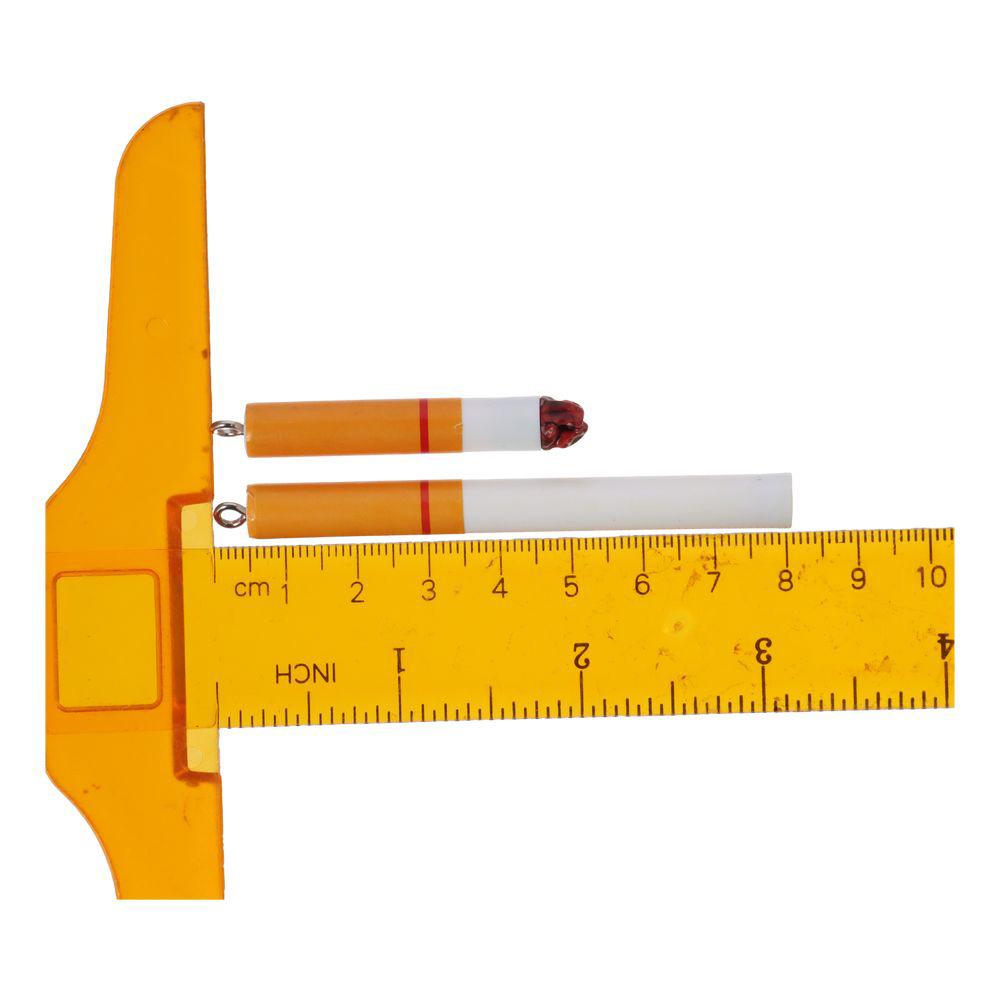 Resin Resin Pendant Charms 7.7*0.8cm 3D Cigarette Charms Pendant  For Craft Making