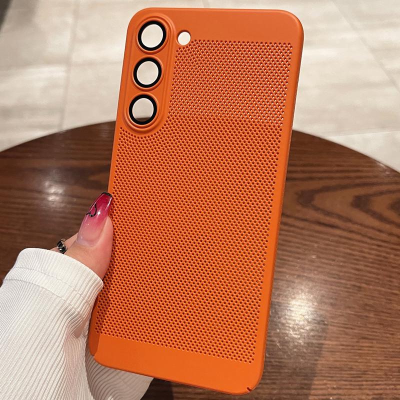 Compatible with Samsung S24, S21, S22 Plus, S22 Ultra Hard Case - Solid Color for Enhanced Heat Dissipation