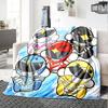 Power Rangers Parade Flannel Blanket Super Soft Warm Cozy Blanket For Sofa Bed Office Travel Allseason Home Decor Gift
