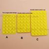 Single-sided Double Side Silicone Suction Pad Mobile Phone Fixture Suction Cup Backed Adhesive Silicone Rubber Sucker Pad Fixed 7