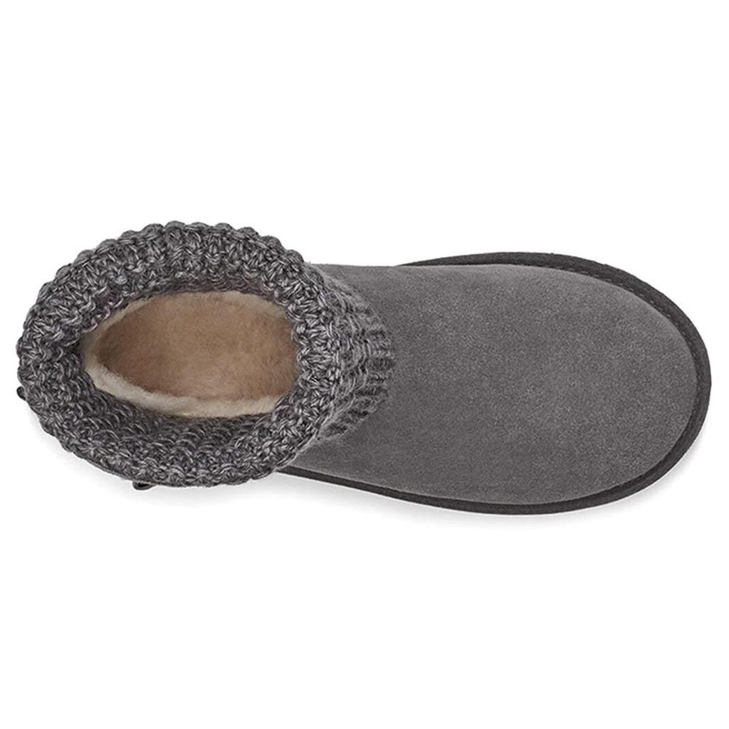 New UGG Classic Solene Mini Cozy Stay Warm Outdoor Casual Gray Women's 1113463-CHRC