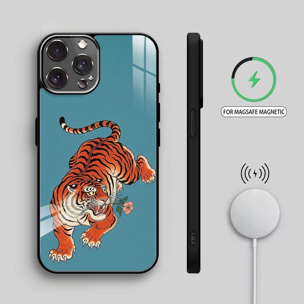 Neo Ukiyo-e Myth Creature    Phone Case For iPhone17,16,15,14,13,12,11 Plus,Pro Max Magnetic For Magsafe Wireless Charging