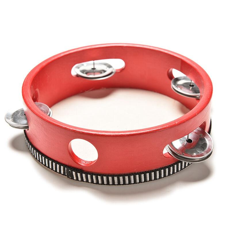 Hånd Rangler Tromme tre Tromme musikkinstrument Barn Baby Leke Slitesterk Klassisk Tambourine Leke