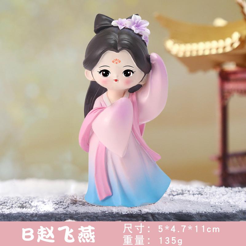 Beautiful Women Ornaments Souvenir Girl Resin Doll Desk Accessories Decorative Figurine Xi Shi Diao Chan Da Ji Table Decoration