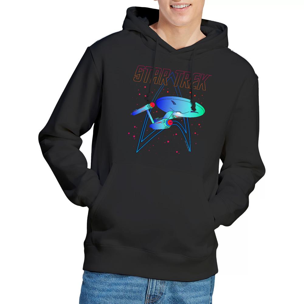 Star Trek Mens Neon Hoodie