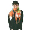 Nuova Sciarpa Lavorata a Maglia con Volpe Cartone Animato Autunno Inverno Bambini Sciarpa Calda Donna Bambini Femmina Animale Lavorato a Maglia Sciarpa Donna