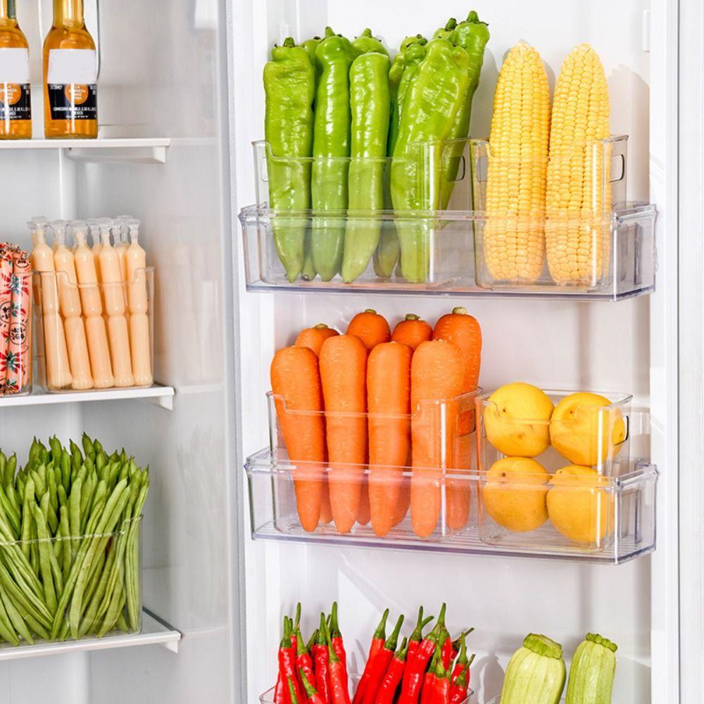 Stackable Refrigerator Storage Box Multifunctional Food Storage Box  Kitchen Organizer