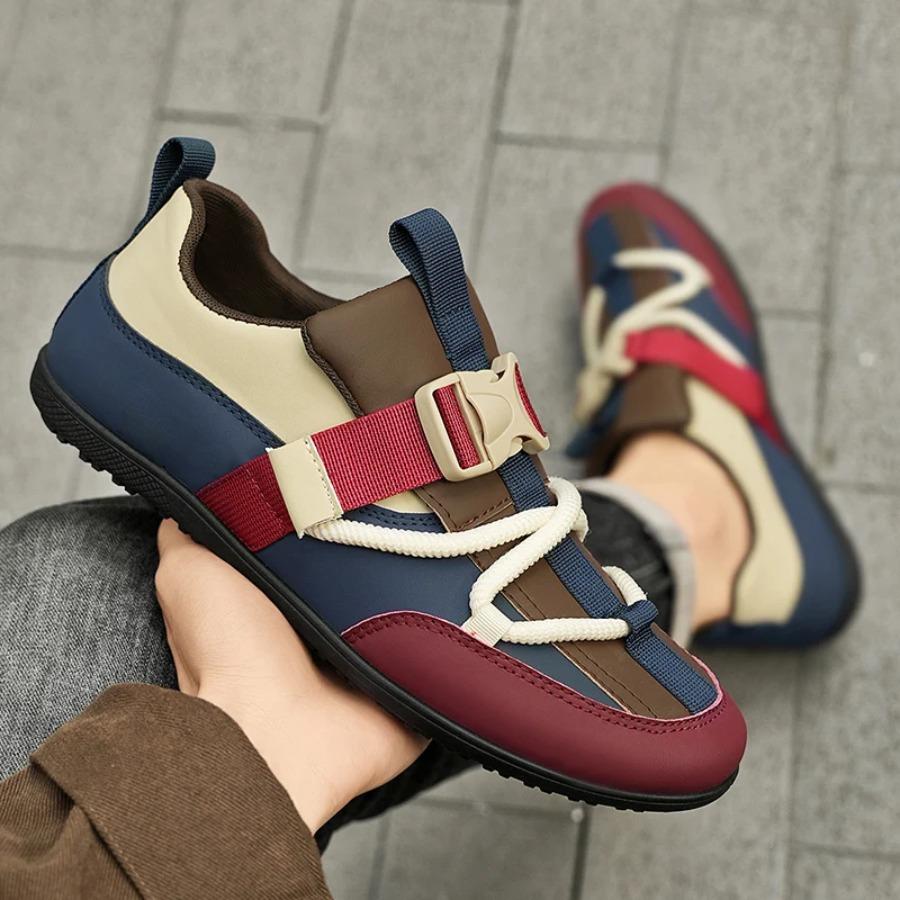 Męskie płaskie, wygodne, modne, antypoślizgowe i sportowe buty casualowe, oddychające mokasyny w dużych rozmiarach, designerskie tênis 2025