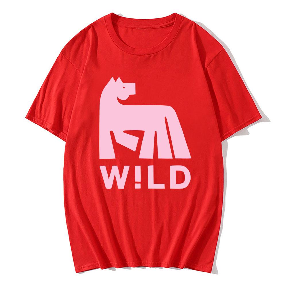 

W!LD Расс футболка с коротким рукавом хлопковая с круглым вырезом футболки для мужчин повседневная свободная унисекс уличная одежда хип-хоп мультяшная графическая футболка мужская XXL