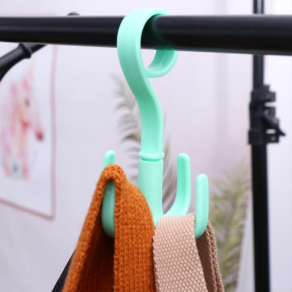 Belt Scarf Clothing Storage Space Saving Rotated Bag Rack Clothes Hanger Hanger Hooks Hanging Rack