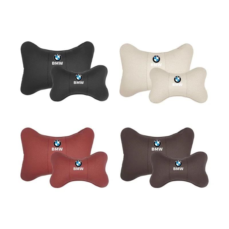 New Car Seat Headrests Pillow Leather Lumbar Neck Support Back Cushion For BMW E90 E60 E46 E39 F30 F10 E87 X3 X4 X5 X1 G30