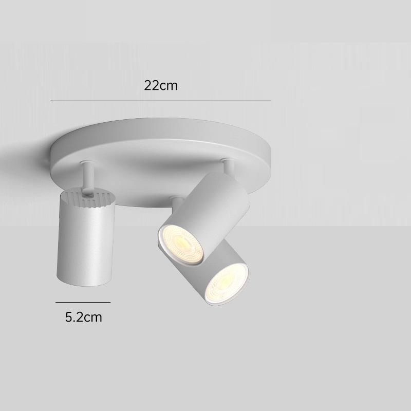Round GU10 Surface Mounted Spotlight, Anti-Glare Minimalist Ceiling Downlight for Living Rooms, Aisles, and Cloakrooms
