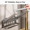 Telescopic Punch-Free Washbasin Storage Rack Wall Mounted No Drill Basin Holder  Bathroom