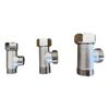 Industrial Tees Adapter 3 Way Angles Stop Valves T Connector Metal Compression Adapter for Efficient Plumbing Solution