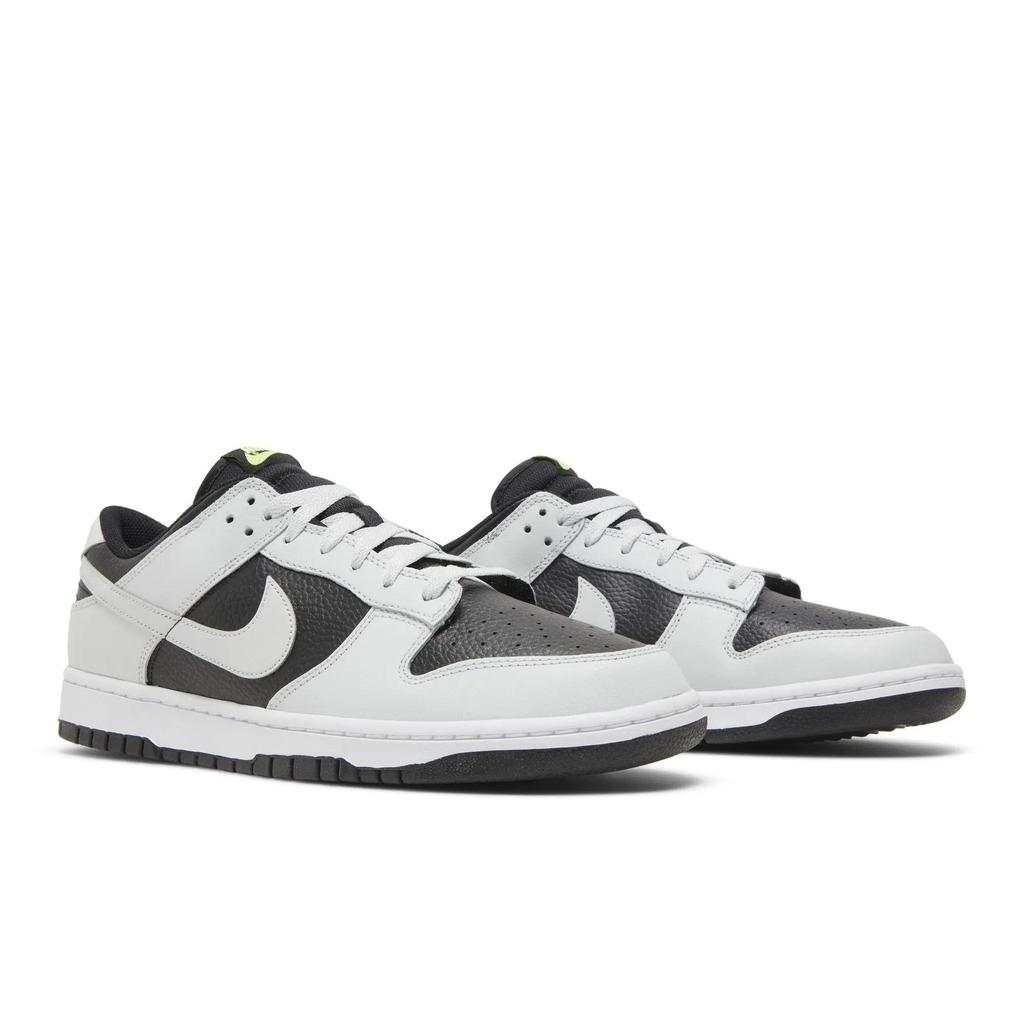 Nike Dunk Low 'Reverse Panda Neon' (Unisex) Black / Volt / White / Photon Dust Skate Shoes FD9756 001