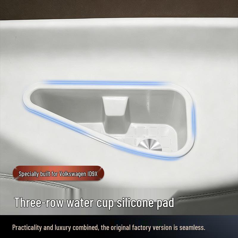 Waterproof Silicone Cup Mat with Wireless Charging for Volkswagen ID.ERA9X