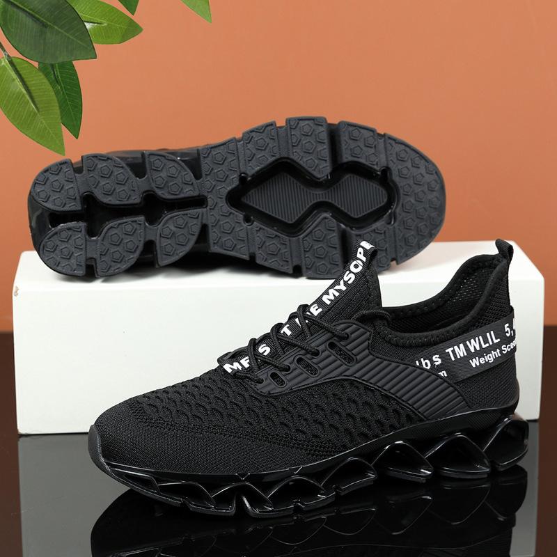 Couple Shoes Men's Shoes Blade Sneakers Flying Weaving Fashion Men's Casual Running Shoes Men's Large Size Shipping