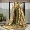 90x90cm Satin Headscarf Print Hair Towel New Square Scarf