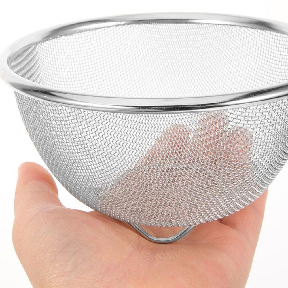 With Handle Soy Milk Filter Basket Fine Mesh Rice Colander Drain Basket Milk Tea Filter Baking