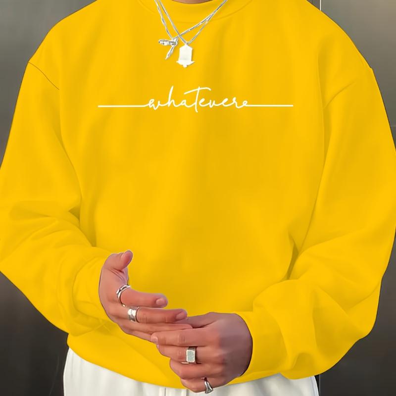 

Warm & Wind-Resistant, Men s Crew Neck Sweatshirt, Perfect for Cold Season Outings S