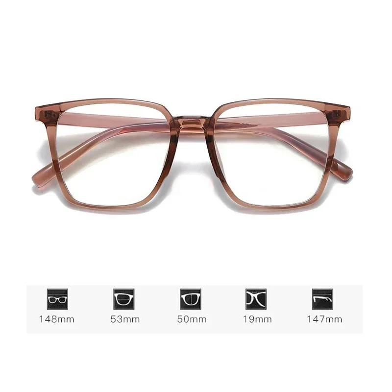 Finished Myopia Glasses for Women Men Square Optical Shortsighted Eyeglasses Student Computer Prescription Minus Eyewear Diopter