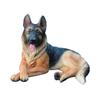 Simulation German Shepherd Statue for Living Room or Office Decoration Resins Wolf Dog Miniature Collectible Figurine