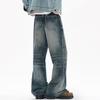 Men's American Retro Washed Flared Jeans