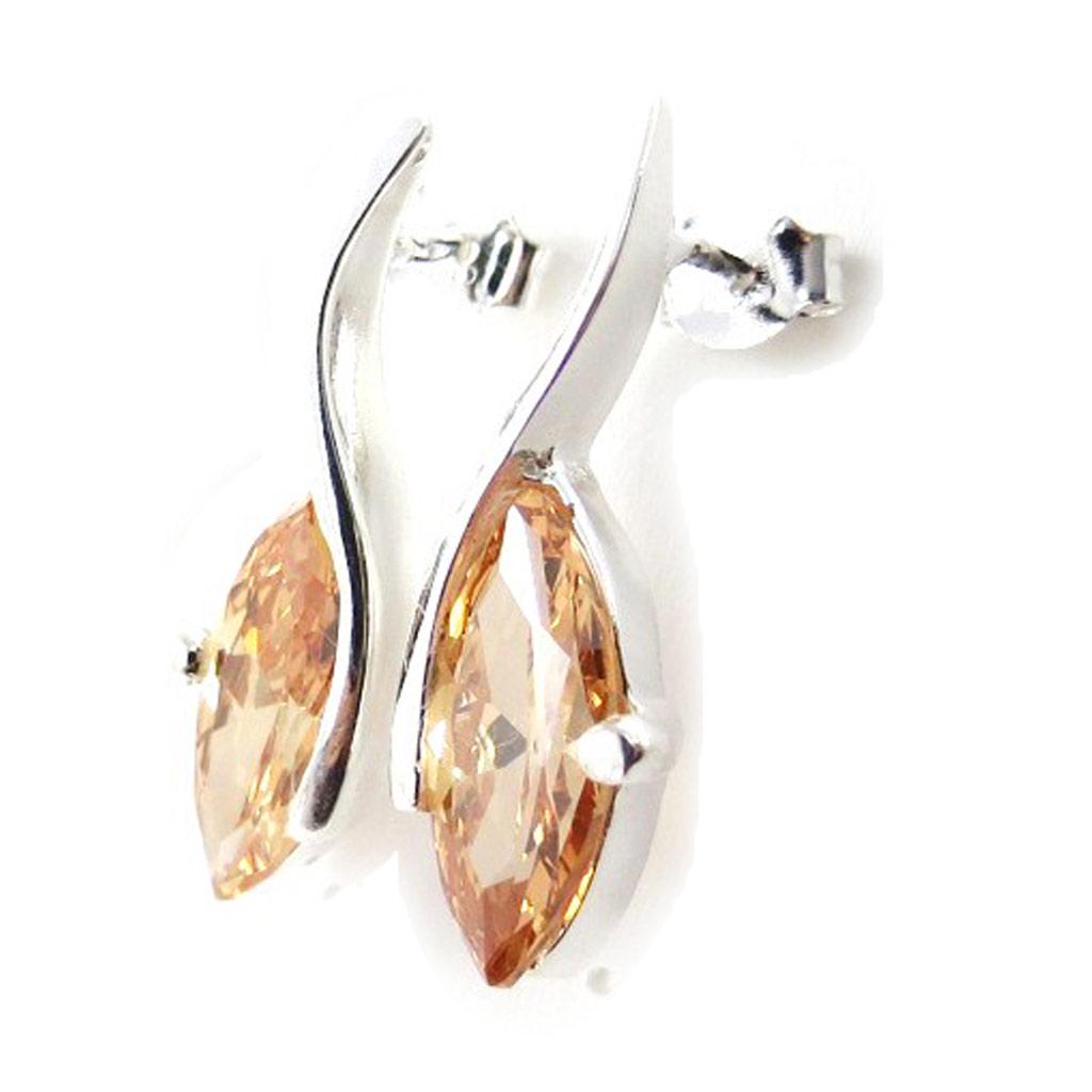 

Les Trésors De Lily [B0756] - Серебряные серьги Sofia с цитрином