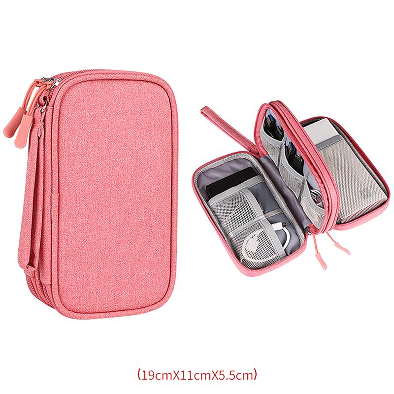 Travel Portable Digital Product Storage Bag Multi-Grids Usb Data Cable Organizer Office Headset Charging Treasure Box Bag