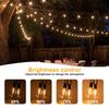 ST38 String Lights Outdoor Garland Connectable Shatterproof Waterproof Plastic LED Bulb Dimmable Patio Garden Decor Fairy Lighst