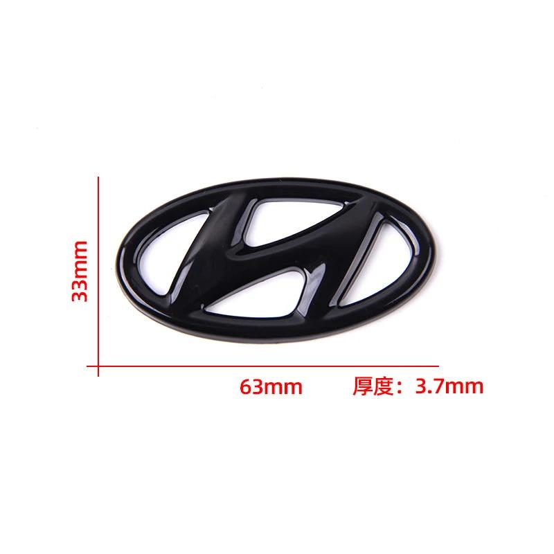ABS Car Steering Wheel Emblem Sticker Accessories For Hyundai Genesis N-LINE I10 I20 I30 I40 IX20 IX35 Kona Getz Veloster Tucson