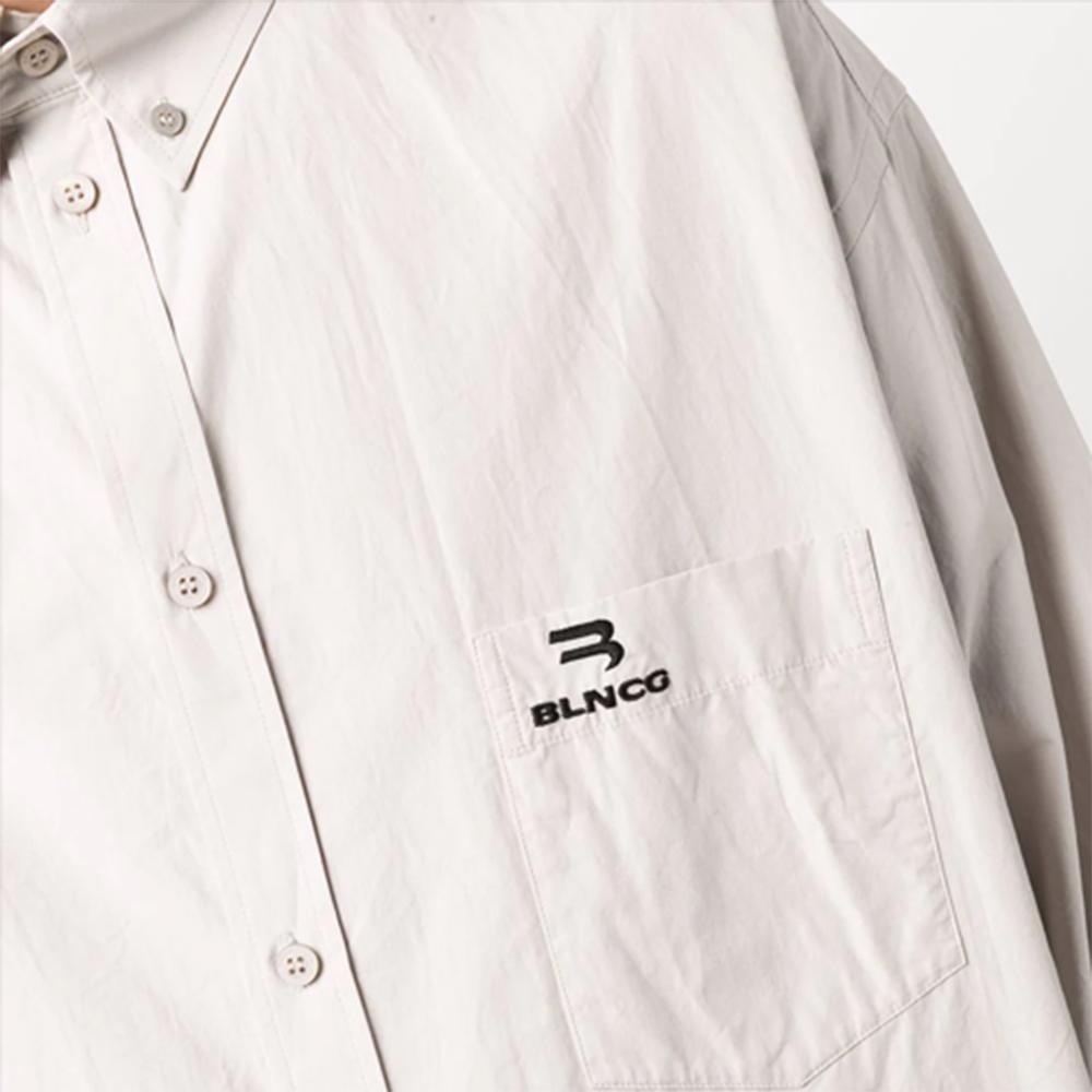 Balenciaga SS22 Shirt Men's Gray White 675642TKM102967