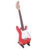 1:6 Electric Miniature Guitar 18cm Fine Details Environmental Beech Wood Guitar Model with Bracket