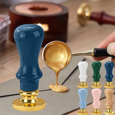 Retro-Stempelgriff, Mehrzweck-DIY-Siegelgriff mit Prägung, dekorativer Wachssiegel-Stempelgriff, Bastelbedarf für Hochzeitseinladungen