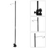 Black Portable Aluminum Alloy Folding Light Bracket Stand Outdoor Camping Table Lamp Pole