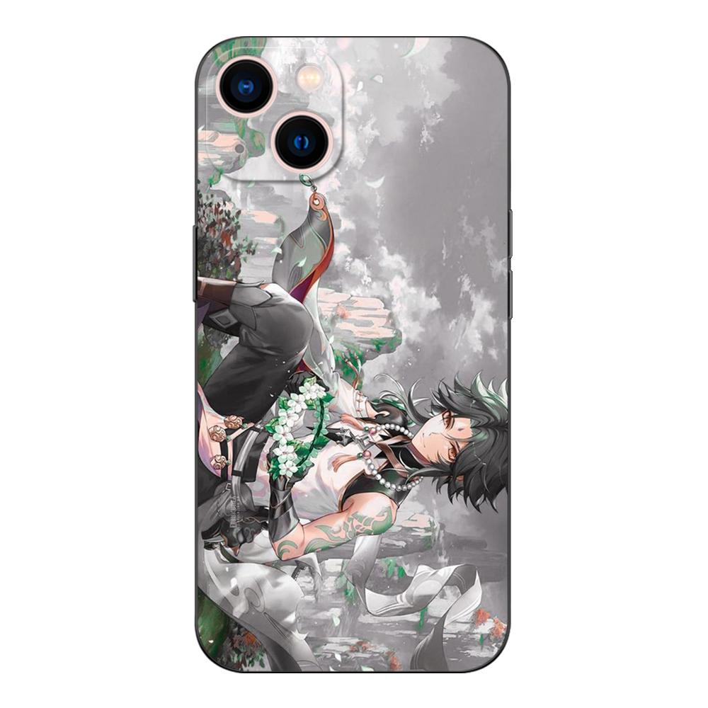 Schwarze TPU-Hülle für Motorola Moto G52 G42 G60 4G G60S G71 G9 Play Plus Power One 5G Ace Impact Xiao Genshin