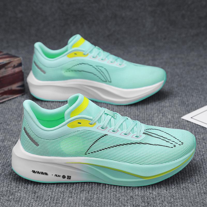 Summer running shoes men's carbon plate shock absorption small size sports shoes breathable couple casual travel shoes professional ultra-lig