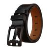 Men's Genuine Leather Extra-Long Black Plus Size Belt