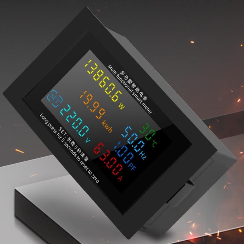 High Accuracy Digital Power Monitors with Clear LED Display Voltage Current Power Electric Energy Monitors