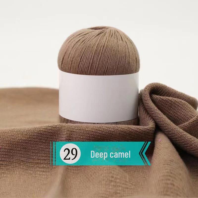 Hand-woven Cashmere Yarn - 3 Ply Soft Wool for Sweaters - Spot Processed Ball of Yarn