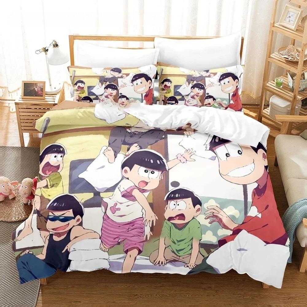 Osomatsu-san Bedding Set Single Twin Full Queen King Size Bed Set Adult Boy Bedroom Duvet Cover Sets 3D Print Anime