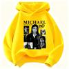 Michael Jackson BAD Album Print Kinder Kapuzenpullover, Unisex, Vintage Hip Hop Pullover mit Kapuze, Lässiges Streetwear Oberteil
