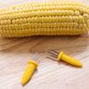 D5 10Pcs Corn Fork BBQ Stainless Steel Corn Holders Handheld Anti Scalding Corn Needle Corn On The Cob Double Fork Barbecue Tool