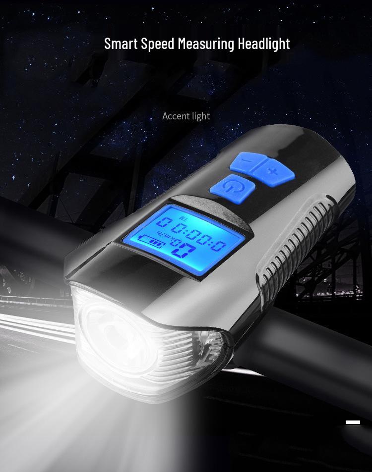 USB-ladbarer intelligenter Mountainbike-Computer mit Licht
