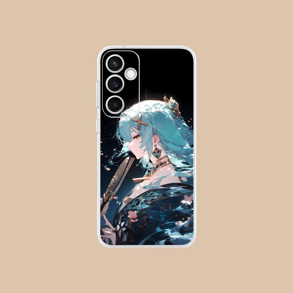 Game GI Faruzan Clear Mobile Phone Case for Samsung Galaxy S25 S24 S23 S22 S21Plus FE Ultra Colorful Cover